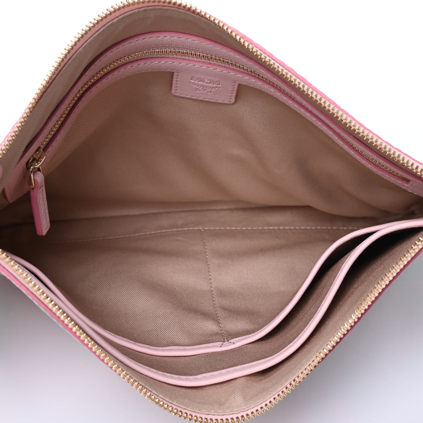 Visetos Floral Leopard Wristlet Zip Pouch Pink