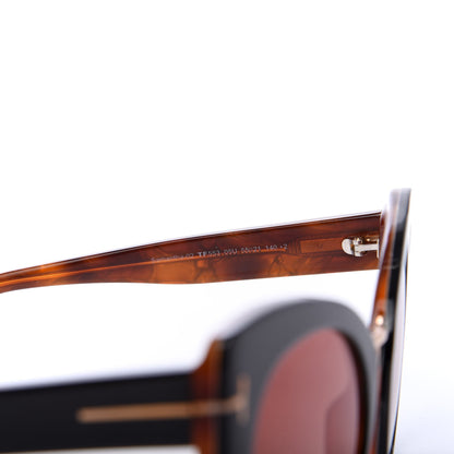 Tom Ford Samantha Cat Eye Sunglasses TF553 Havana 6 of 8