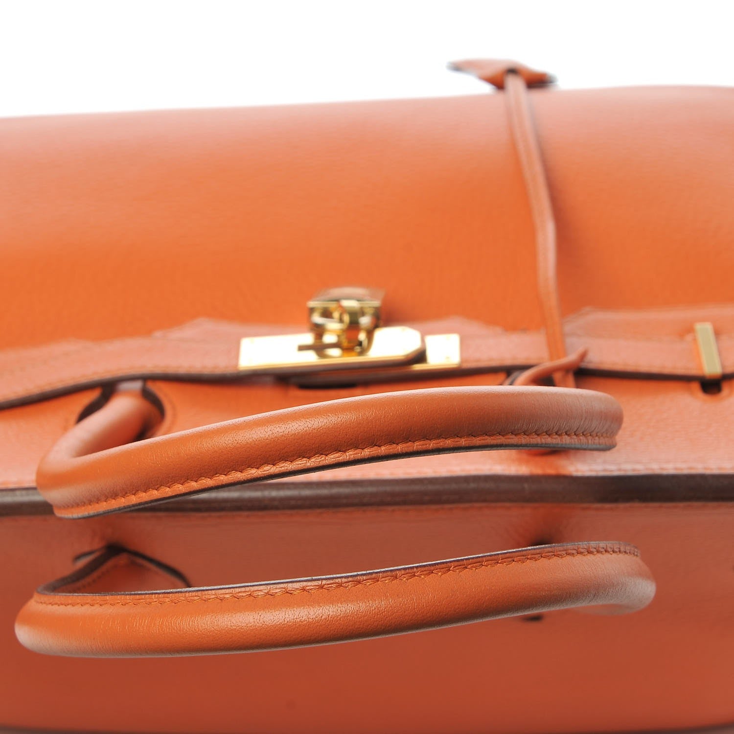 Hermes Taurillon Clemence Birkin 35 Orange 26 of 33