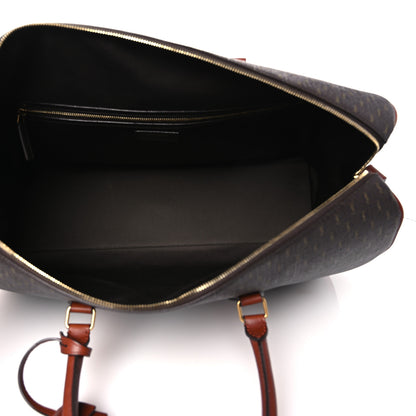 Saint Laurent Canvas Smooth Calfskin Le Monogramme 48H Duffle Chestnut 4 of 10