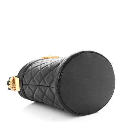 Chanel Calfskin Quilted Boy Bucket Bag Black 4 of 13