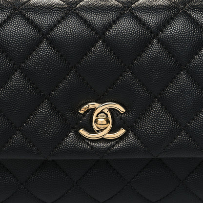 Chanel Caviar Quilted Mini Coco Handle Flap Black 8 of 10