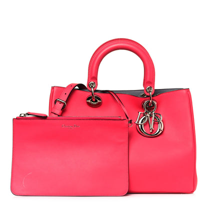 Christian Dior Smooth Calfskin Medium Diorissimo Tote Fuchsia 1 of 19