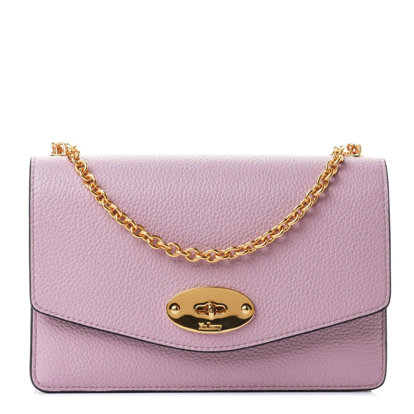 Small Classic Grain Calfskin Small Darley Mocha Rose