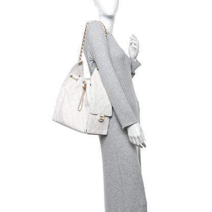 Chanel Caviar Quilted Medium Chanel 25 Handbag White 3 of 21