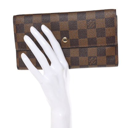 Louis Vuitton Damier Ebene Porte Tresor International Wallet 2 of 11