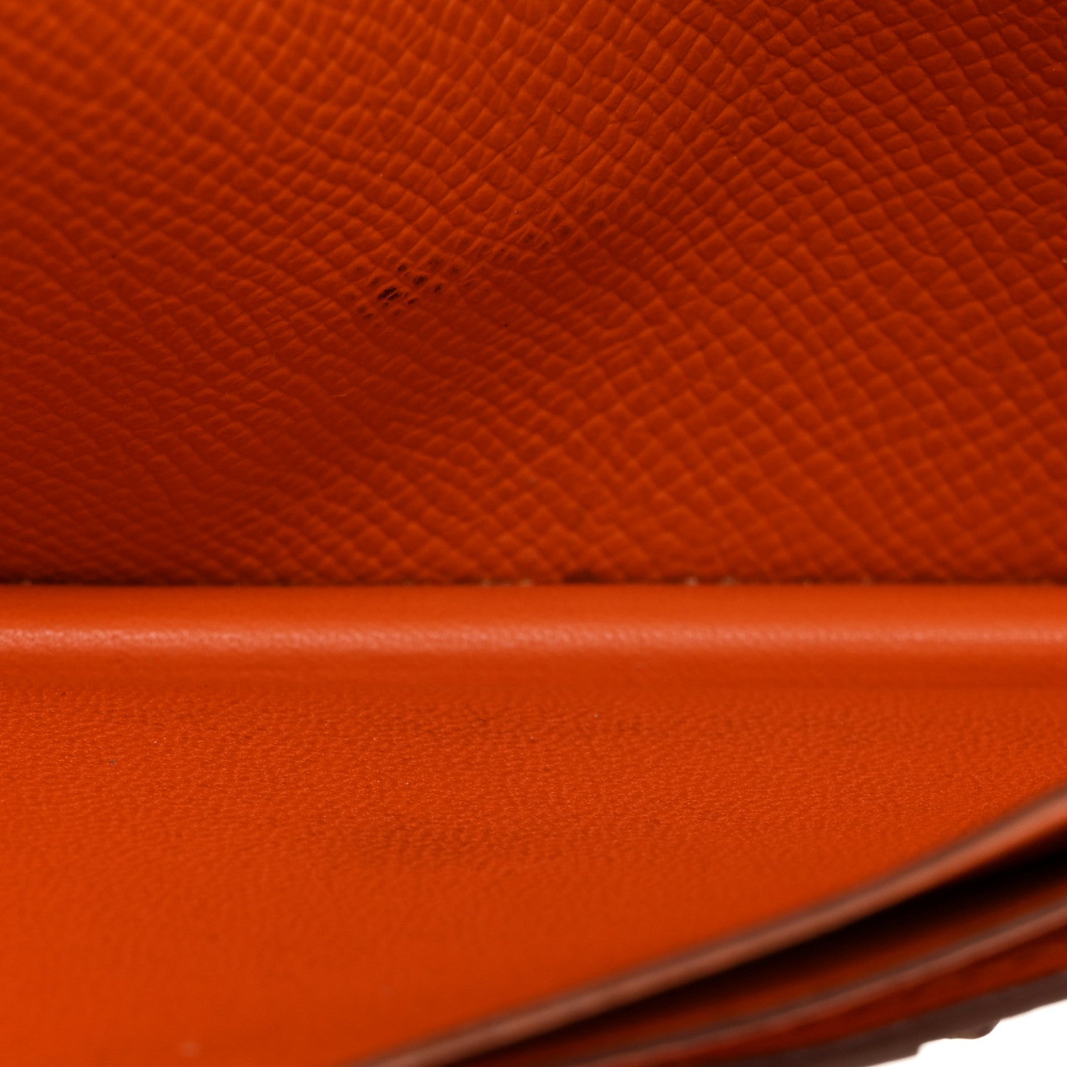Hermes Epsom Bearn Gusset Wallet Orange 9 of 10
