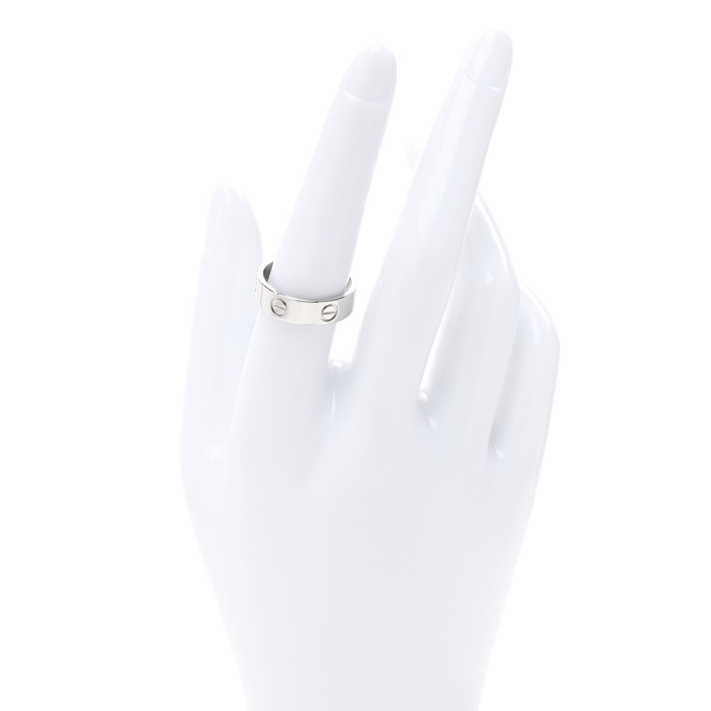 Platinum 5.5mm LOVE Ring 56 7.5
