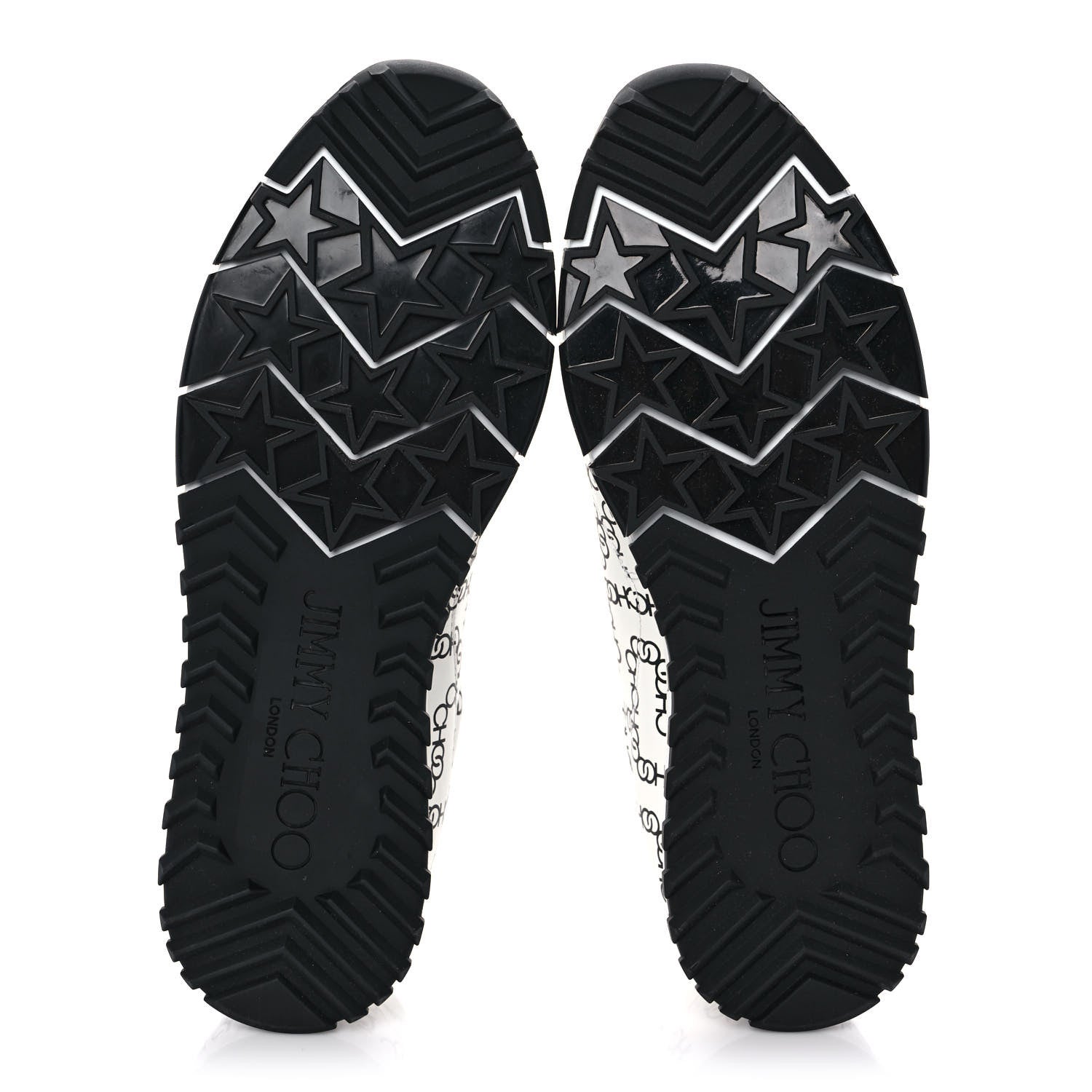 Jimmy Choo Nappa Monza Light Sneakers 38 Black White 5 of 8