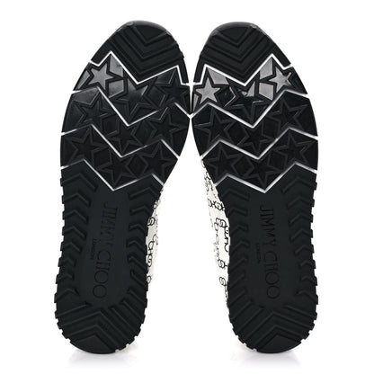Jimmy Choo Nappa Monza Light Sneakers 38 Black White 5 of 8