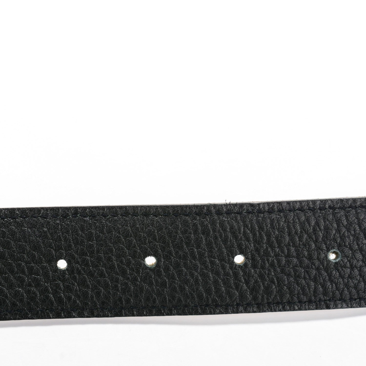 Hermes Togo Box 32mm Belt Strap 70 Black Noisette 3 of 4