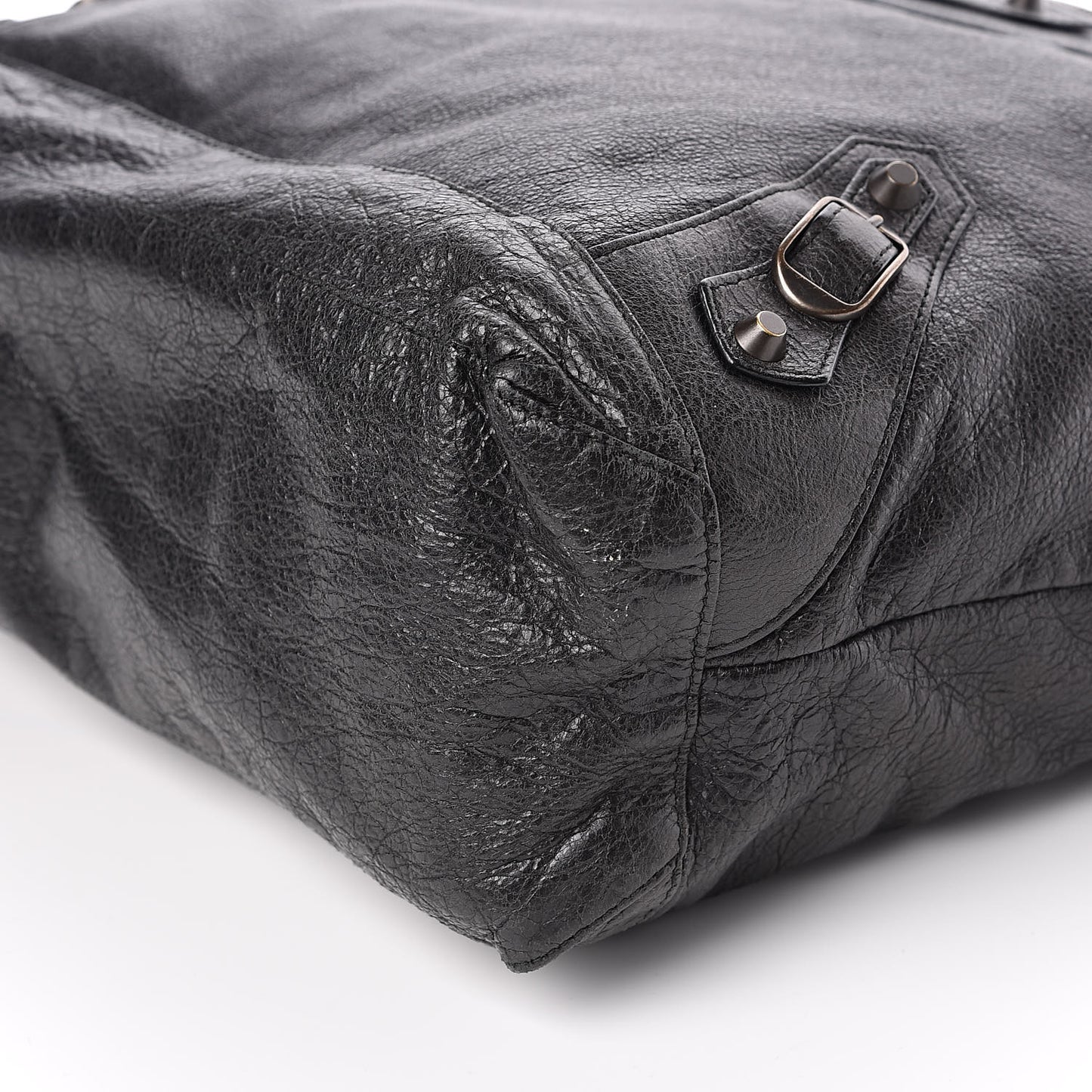 Agneau Classic Hardware Day Hobo Black