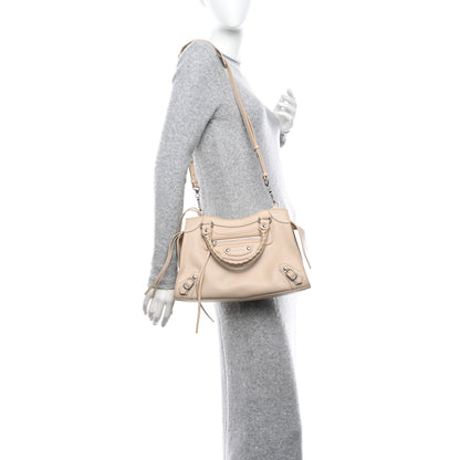 Balenciaga Grained Calfskin Neo Classic Silver Hardware S City Cream 2 of 9