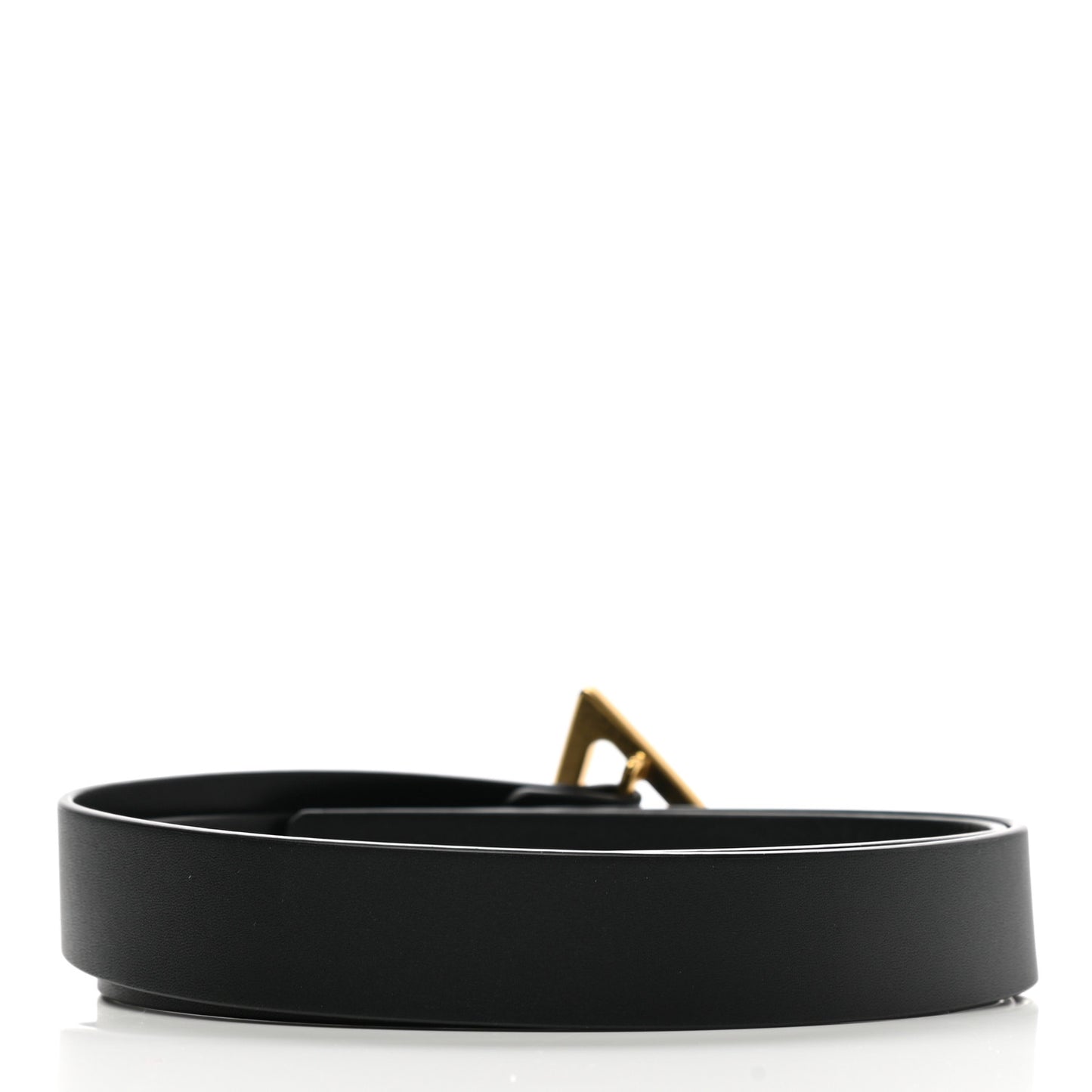 Calfskin Triangle Belt 75 30 Black