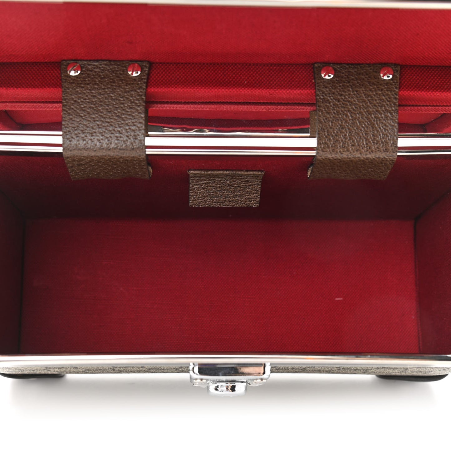 GG Supreme Monogram Globe-Trotter Beauty Case Brown