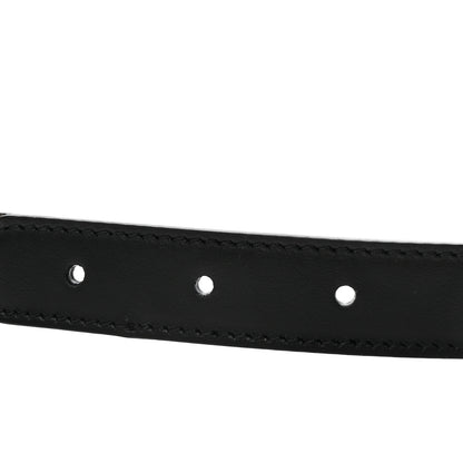 Gucci GG Supreme Monogram Matte Plutone Calfskin Double G 20mm Belt 105 42 Beige Ebony New Acero 4 of 6