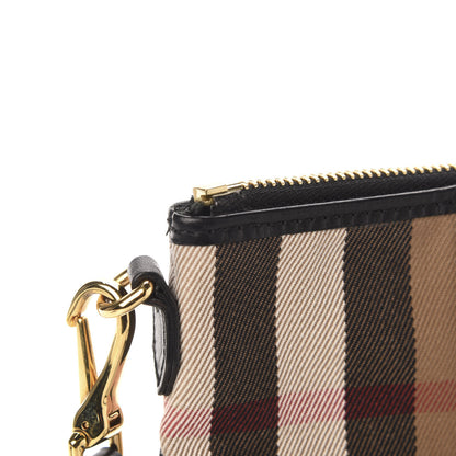 Burberry House Check Peyton Crossbody Clutch Bag Black 10 of 11