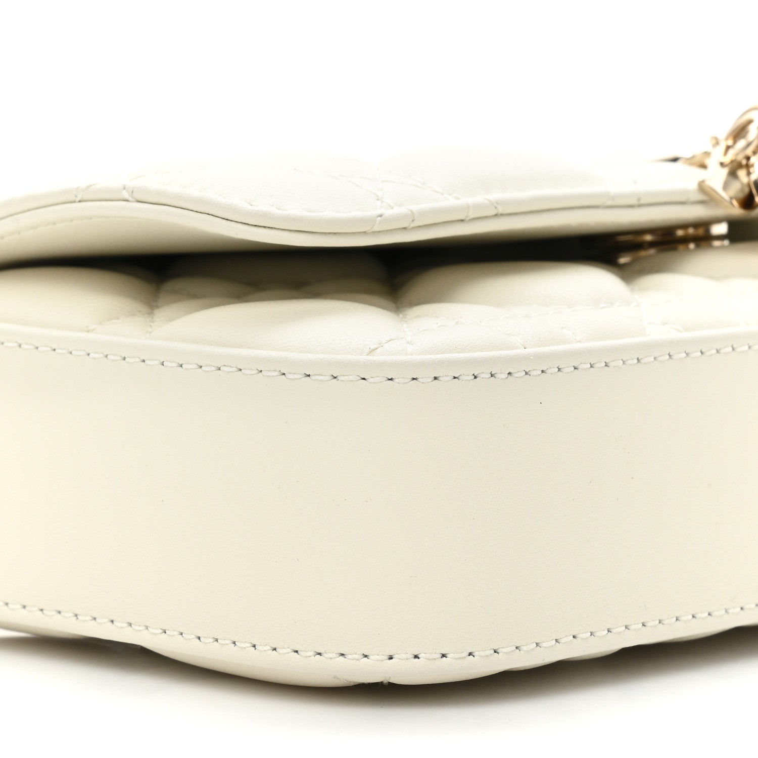 Christian Dior Lambskin Cannage Dior Talk Phone Pouch Latte 11 of 12