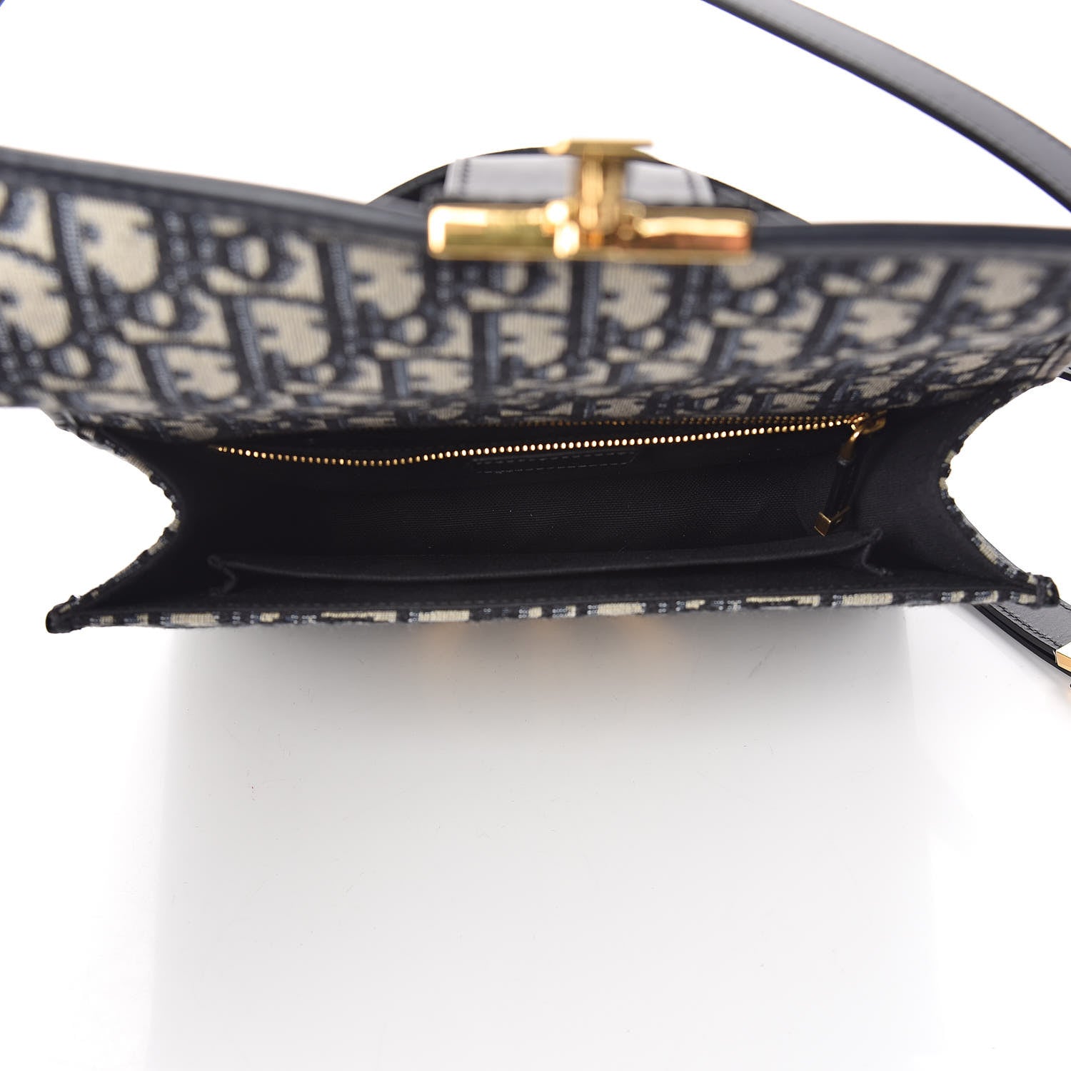 Christian Dior Oblique 30 Montaigne Flap Bag Blue 7 of 11