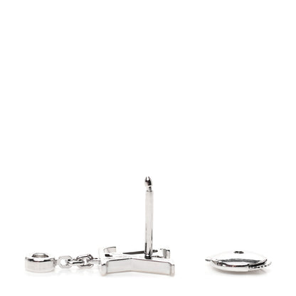 Louis Vuitton 18K White Gold Diamond Idylle Blossom LV Stud Single Earring 3 of 4