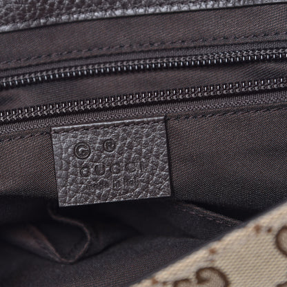 Gucci Monogram Flap Messenger Bag Beige Dark Brown 7 of 10