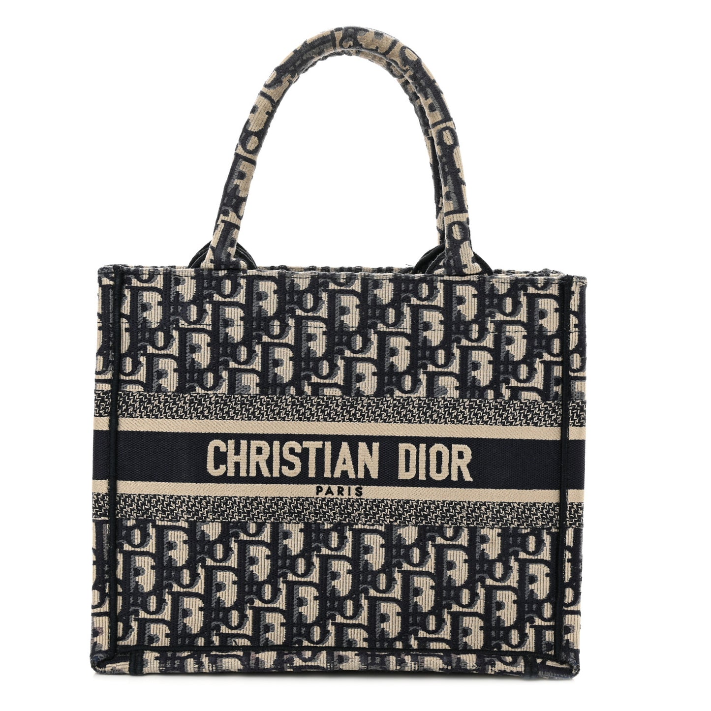 Oblique Small Book Tote Blue Multicolor