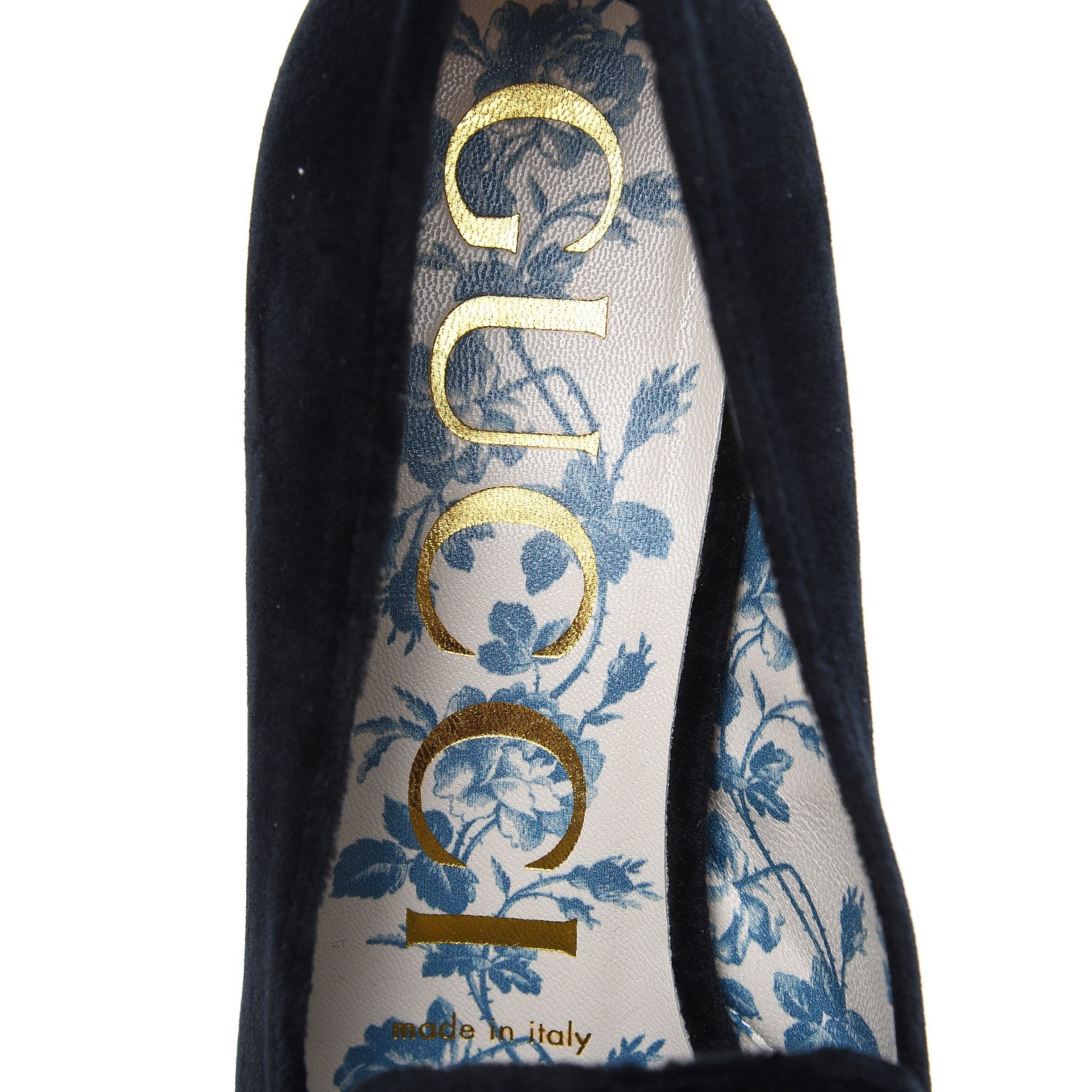 Gucci Softy Velvet GG Victoire 55mm Loafer Pumps 37.5 Black 7 of 8