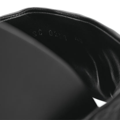 Louis Vuitton Lambskin Embossed Monogram Jumbo Flatform Mule Sandals 40 Black 11 of 12