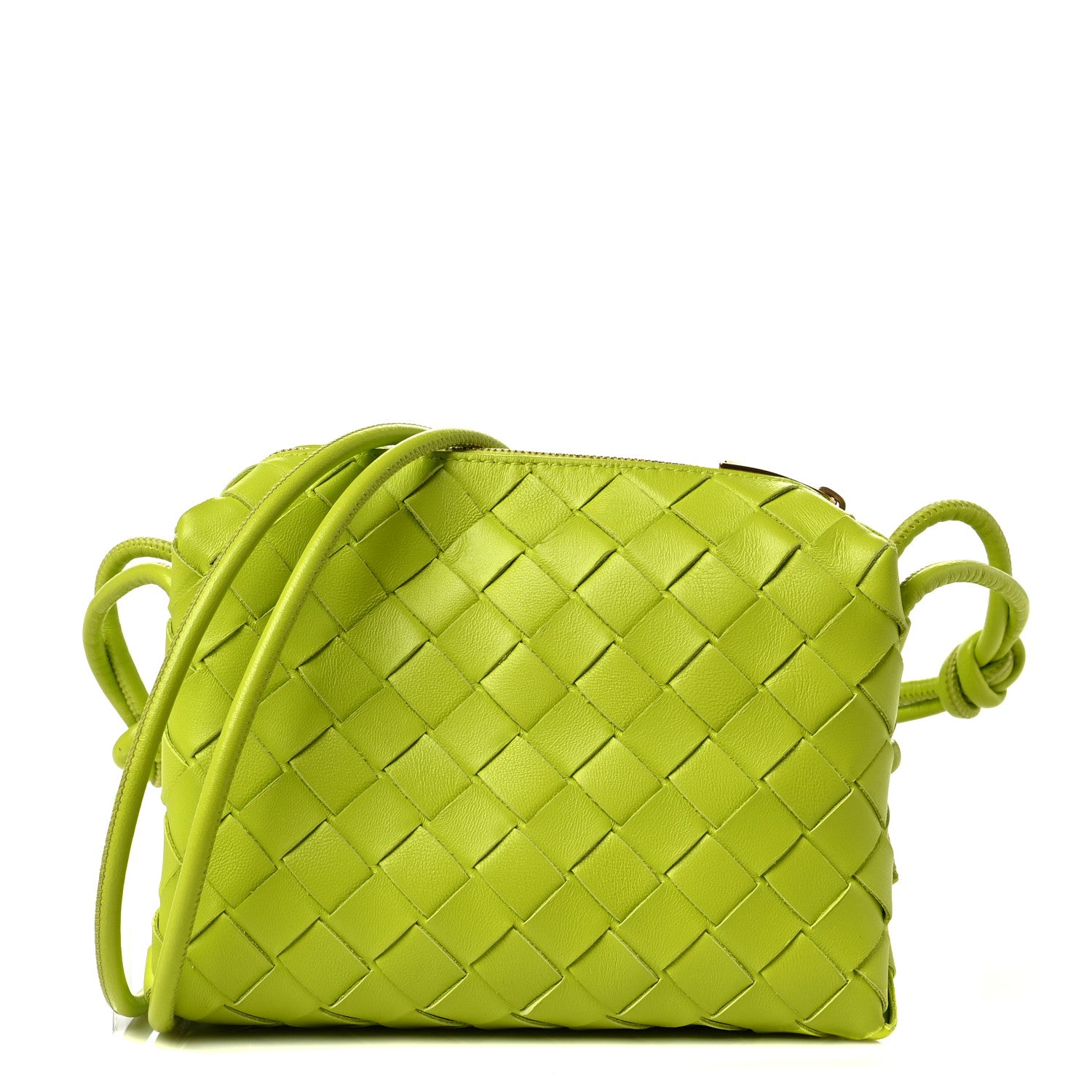 Bottega Veneta Nappa Intrecciato Mini Loop Camera Bag Acid Kiwi 1 of 8