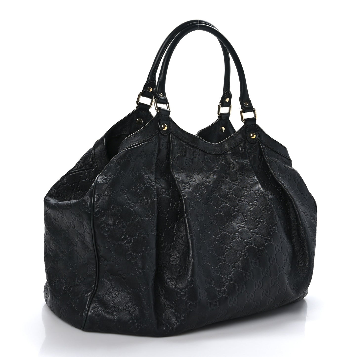 Guccissima Large Sukey Tote Black