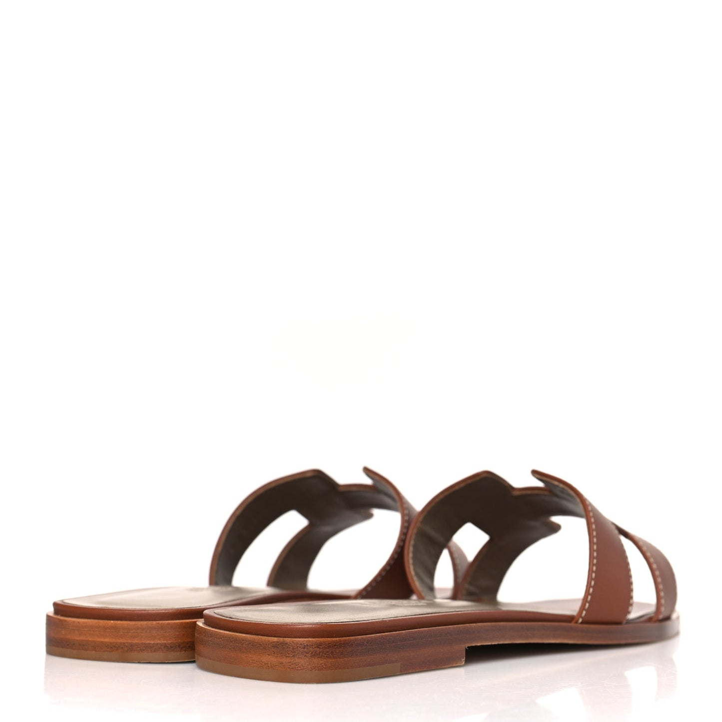 Box Calfskin Oran Sandals 38 Gold