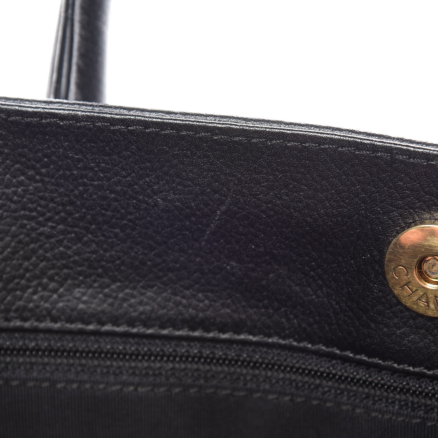 Chanel Calfskin Cerf Executive Shopper Tote Black 8 of 18