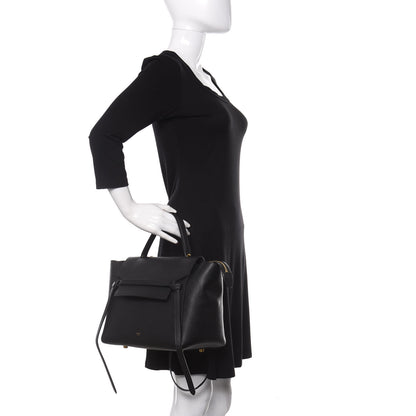 Celine Grained Calfskin Mini Belt Bag Black 3 of 14