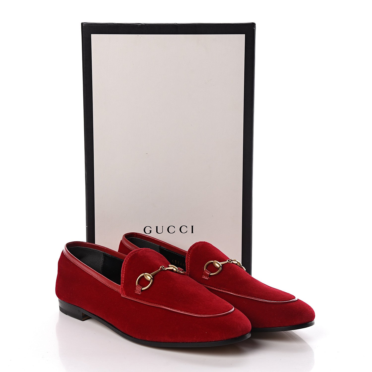 Gucci Velvet Horsebit Womens Jordaan Loafers 39 Hibiscus Red 8 of 8