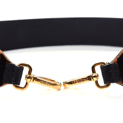 Fendi Velvet Tapestry FF Strap You Tobacco 3 of 6