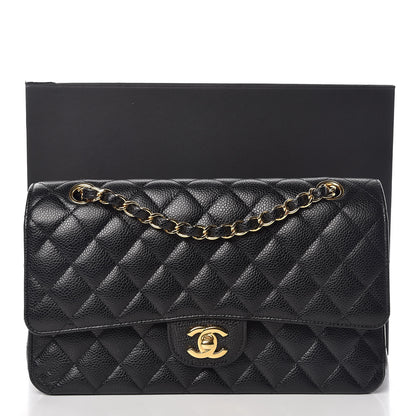 Chanel Caviar Quilted Medium Double Flap Black 12 of 12