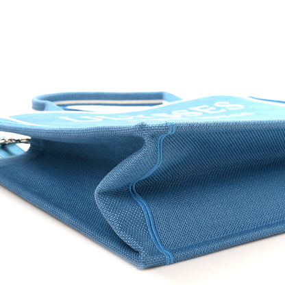 Christian Dior Canvas Embroidered Medium Ulysses Book Tote Blue 8 of 10