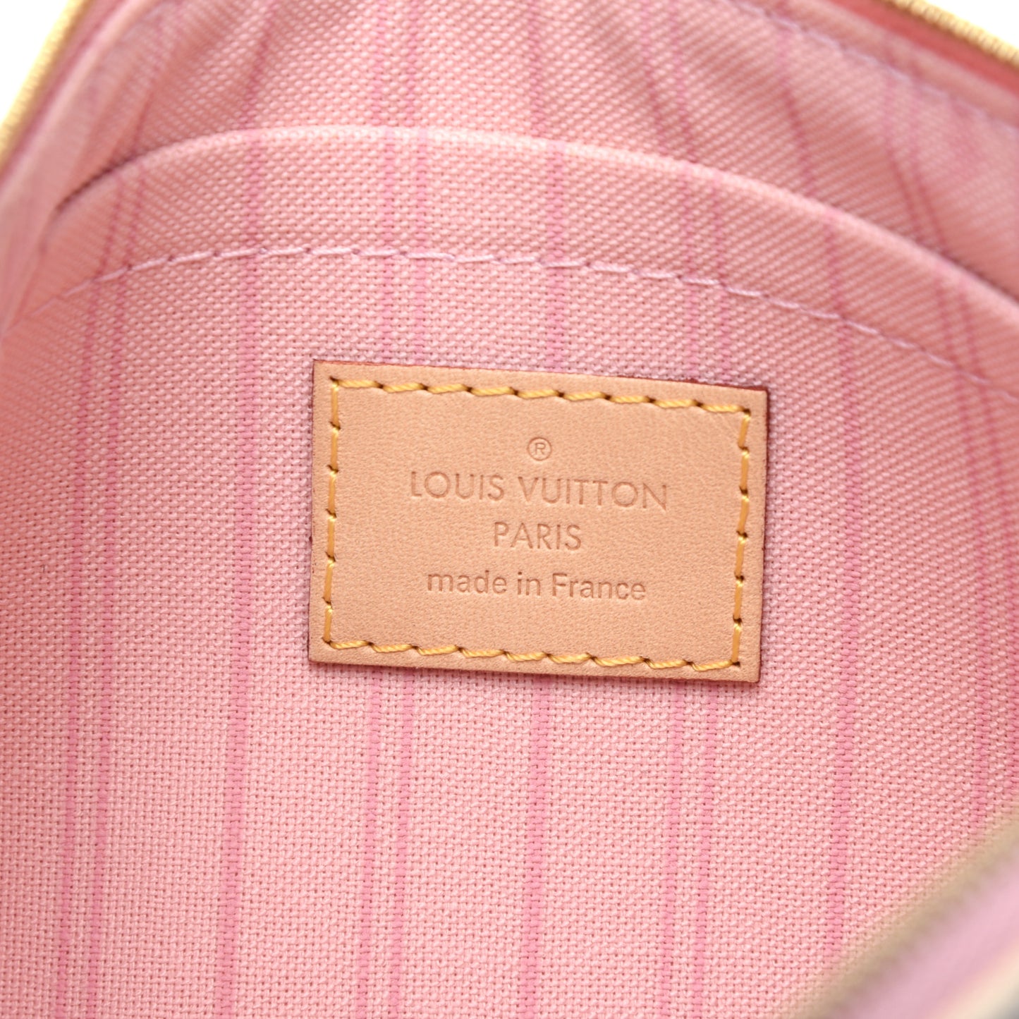 Damier Azur Neverfull MM GM Pochette Rose Ballerine