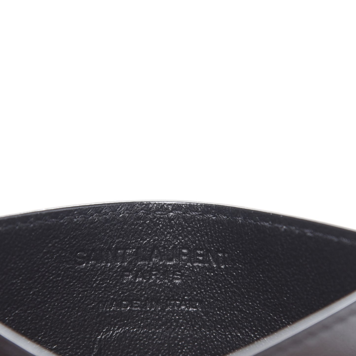 Monogram Embossed Card Case Black