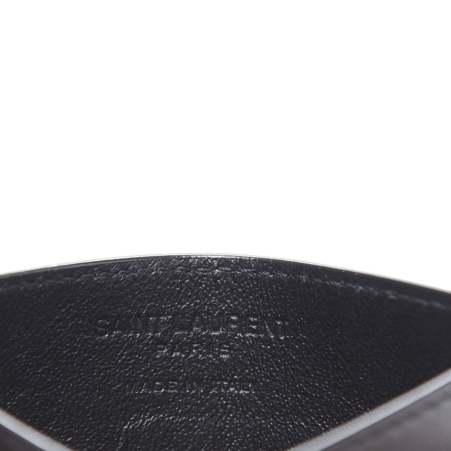 Saint Laurent Monogram Embossed Card Case Black 6 of 9