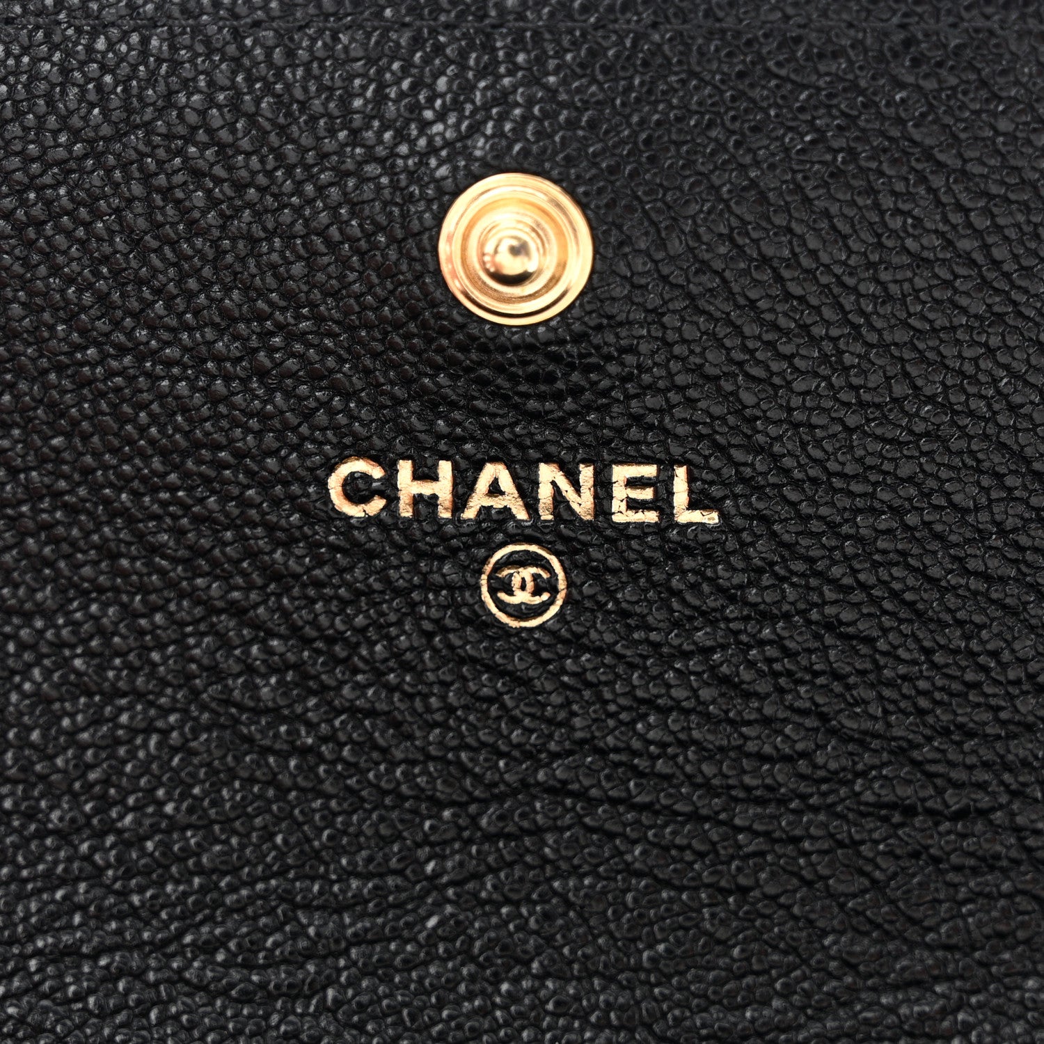 Chanel Caviar Quilted Medium Boy Flap Wallet Black 6 of 8