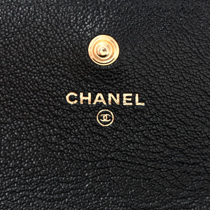 Chanel Caviar Quilted Medium Boy Flap Wallet Black 6 of 8