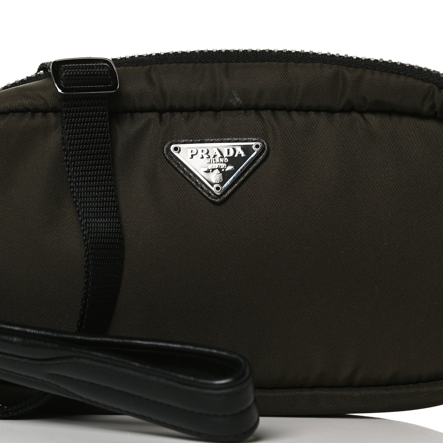 Tessuto Soft Nylon Small Convertible Crossbody Wristlet Militare