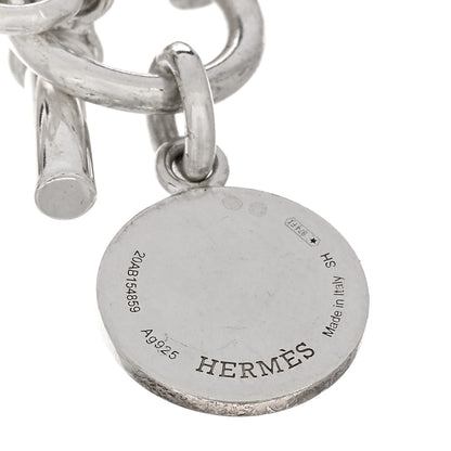 Hermes Sterling Silver Five Bags Amulette Charm Bracelet SH 3 of 4