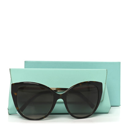 Tiffany Acetate Metal Cat Eye Sunglasses TF4166 Tortoise Blue 7 of 7