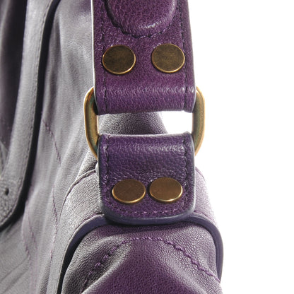 Proenza Schouler Lambskin PS1 Medium Satchel Plum 10 of 12