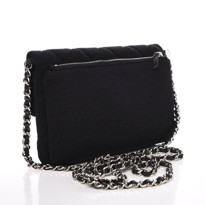 Chanel Jersey Quilted Mini Flap Black 3 of 7