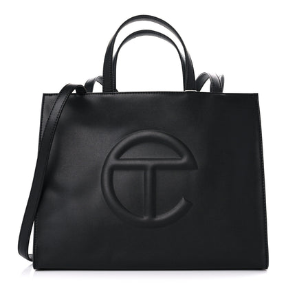 Telfar Vegan Leather Medium Shopping Bag Black 1 of 8