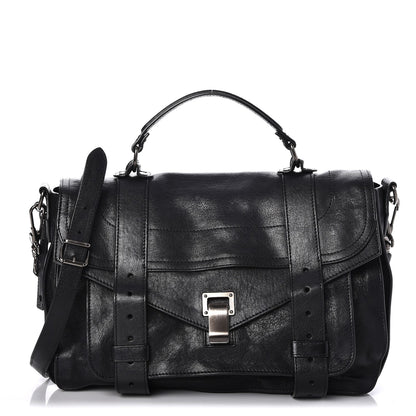 Proenza Schouler Lambskin Medium PS1 Satchel Black 1 of 7