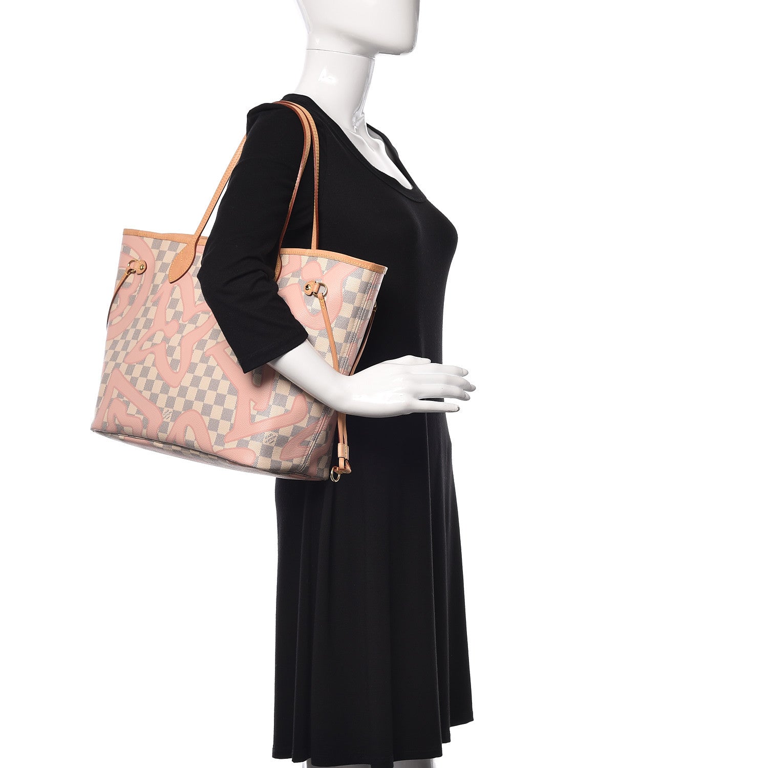 Louis Vuitton Damier Azur Tahitienne Neverfull MM 2 of 11